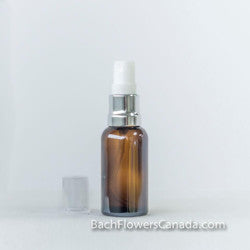 30 ml amber mixing bottle with spray top